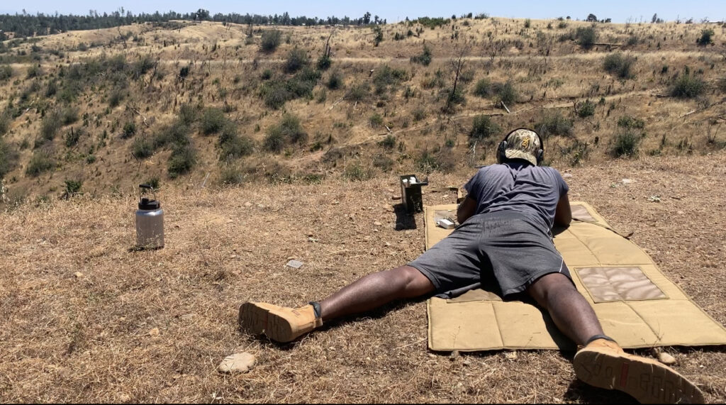 Member at the Rifle Range CCGC Clear Creek Gun Club